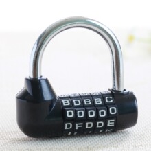 5位密码U型挂锁密码锁健身房锁门锁箱包锁车间厂房门挂锁柜门小锁