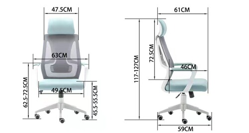Home computer chair ergonomic chair office chair lift and rotate chair home comfortable long sit backrest mesh chair