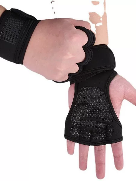 Outdoor Sports Palm Protection Dumbbell Fitness Gloves for Men and Women Exercise Silicone Anti-Slip Wrist Protection Palm