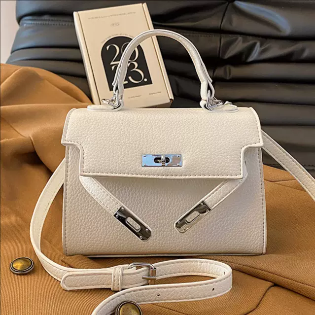 包包女士2025新款凯莉包高级感轻奢小众软皮斜挎包时尚手提腋下包