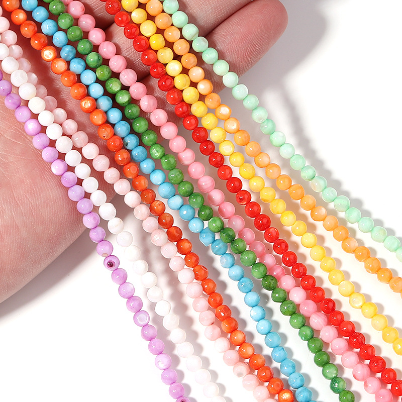 Fashion Gradient Color Shell Punching Jewelry Accessories 1 Piece