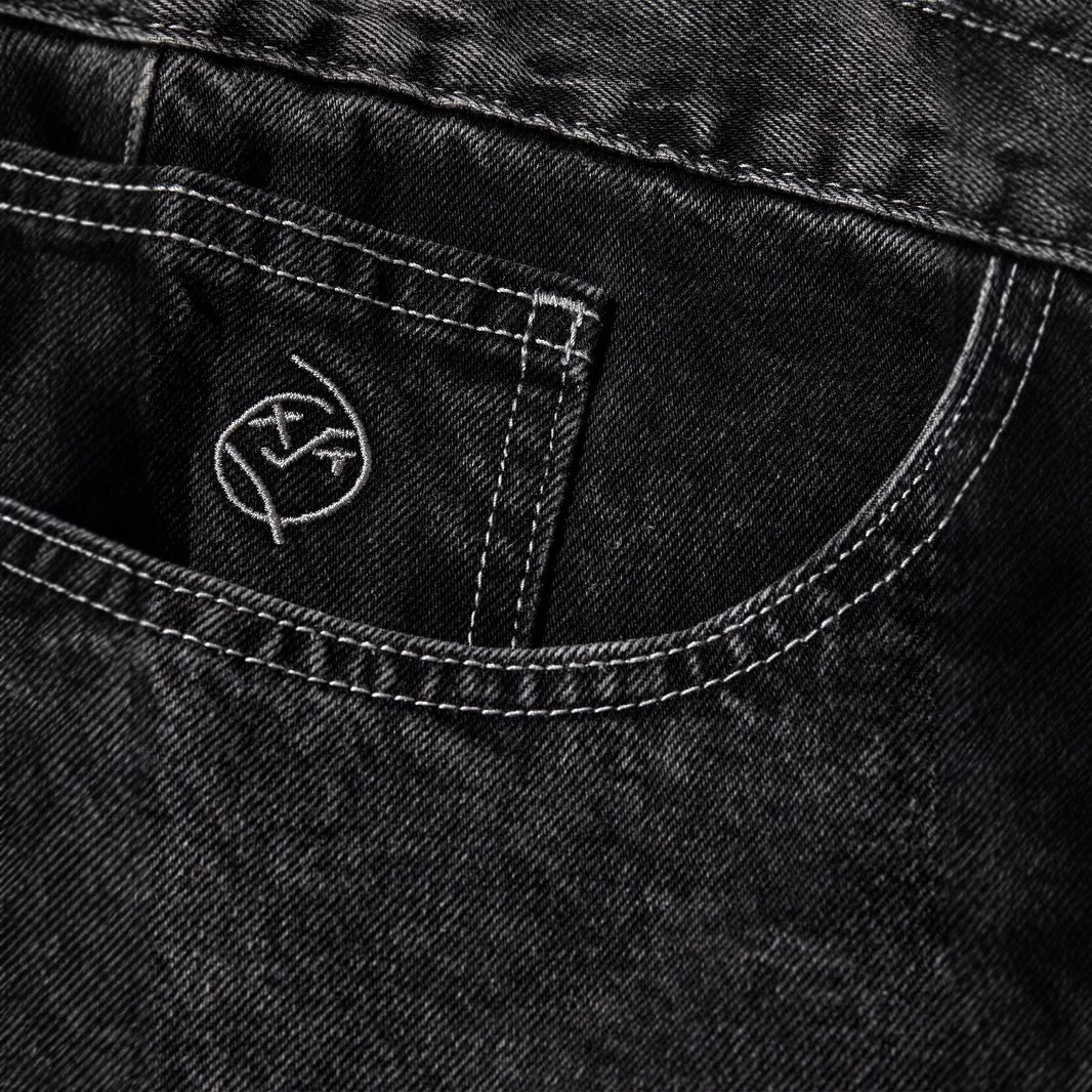 BIGBOY Polar Skateboarding Big Boy jeans Harajuku Hip Hop patrón de dibujos animados bordado jeans sueltos