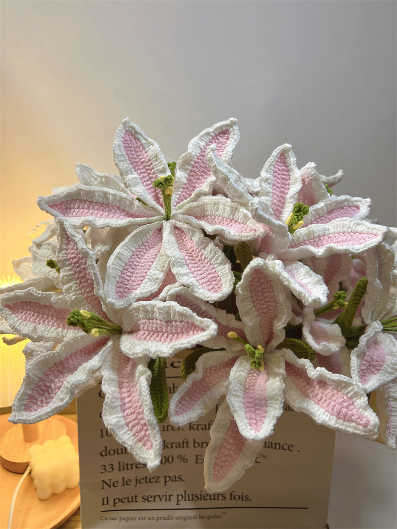 450g Weight Crochet Flowers Home Textiles & Decor Type Artificial Plant Event & Party Supplies 1 Piece Quantity Casual, Home, Daily Occasion yarn Material Flower Pattern Pastoral Style Pastoral Flower Yarn Crochet Flowers Artificial Flowers 无