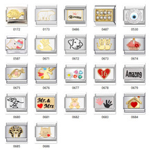 模块手链情人节兔子小熊猫咪糖果法老元素不绣钢DIY手镯DIY手工