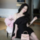 Vietnam minority design @ nejt2025ss new slim elegant shoulder waist A word fairy dress