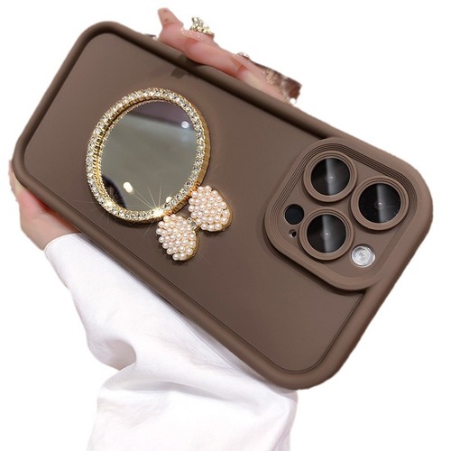 Suitable for iPhone 15 Promax mobile phone case, all-inclusive mirror, new Apple 14 protective cover, female advanced 13 silicone