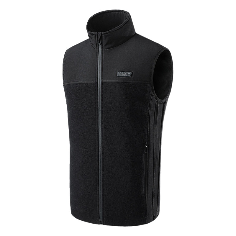 Amazon new stand collar men's and women's electric vest winter warm heating USB rechargeable smart vest heating suit