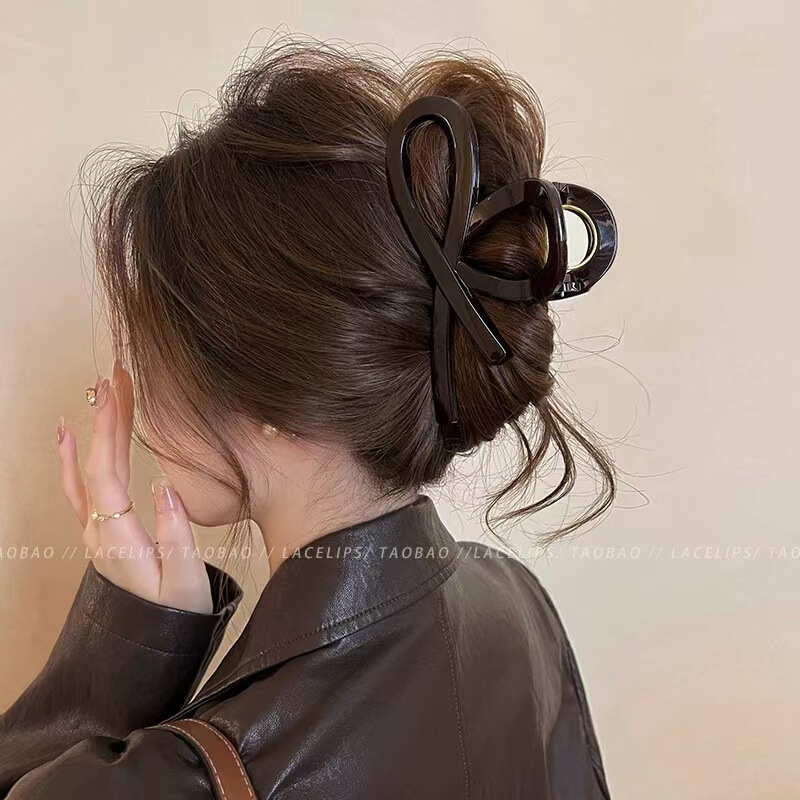Korean High-Quality Acrylic Hair Clip Hair Large Shark Clip Hair Volume Chocolate Butterfly Hair Clip Women's Hair Accessories Korean High-Quality Acrylic Hair Clip Hair Large Shark Clip Hair Volume Chocolate Butterfly Hair Clip Women's Hair Accessories