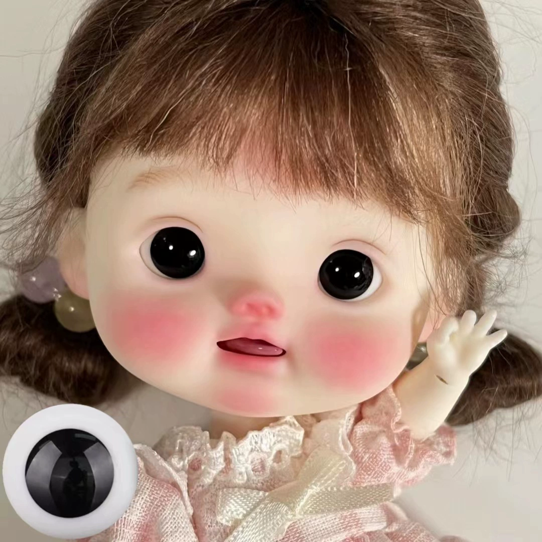Подвижные черные бусины, 10 мм, 8 мм, 6 мм