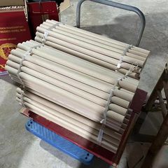 木質diy櫸木圓木條 實心圓木棍圓棒細木棍裝飾櫸木條編織棉繩掛毯