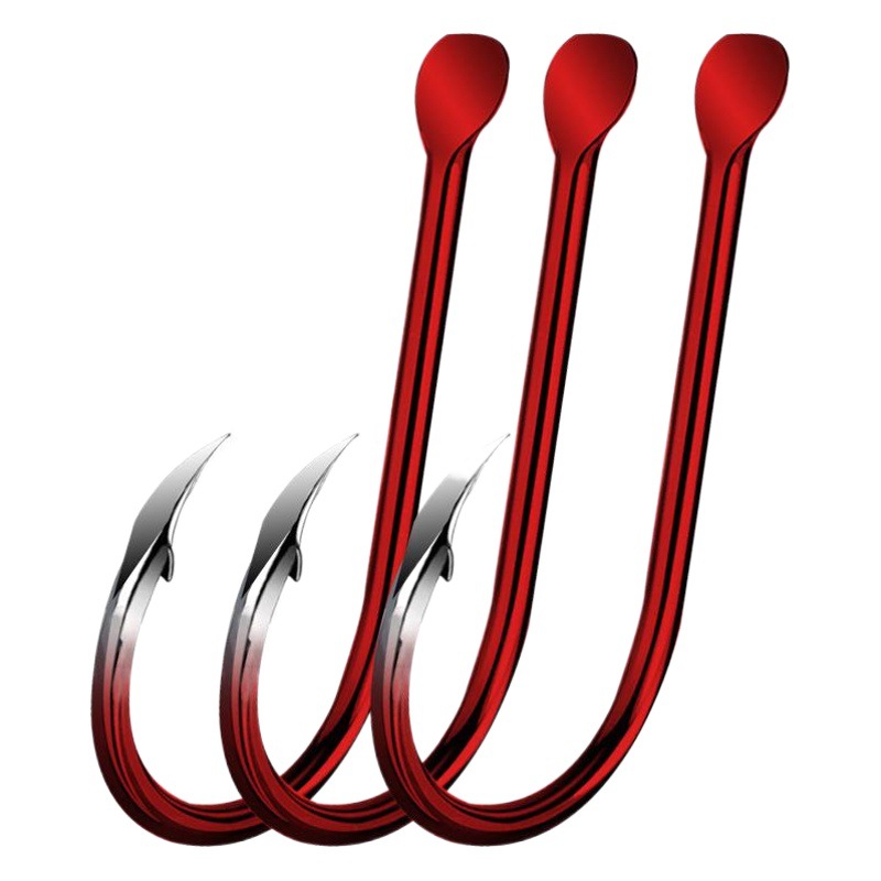 Ghost Yi Dou blue fluorescent yellow charming red bulk fishhook explosion hook hook hook fishing gear wholesale