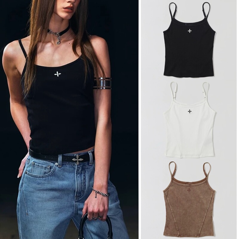 Sk Retro Bohemian Cotton Halter Top with Adjustable Straps and Dyed Waist