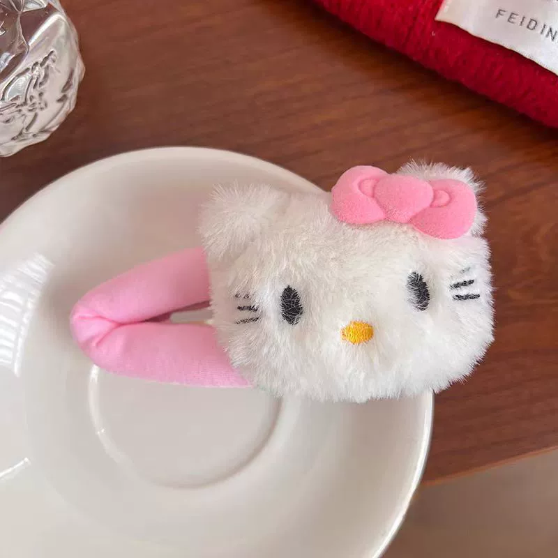 Китти кот заколка женская мультяшная милая девушка боковой BB-зажим, ученица сладкая верёвка для волос новый аксессуар
