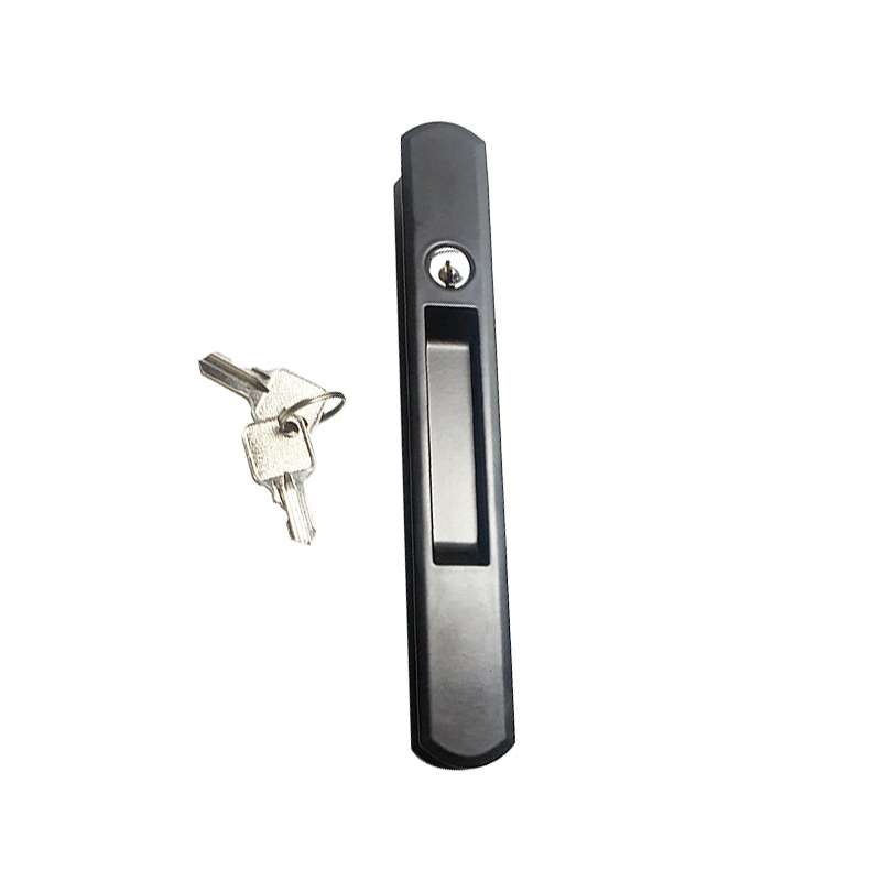 Cerradura de gancho de doble cara con llave 90 Puerta de aleación de aluminio y cerradura de gancho de ventana cerradura de barra de puerta corredera cerradura de cobre cerradura de gancho