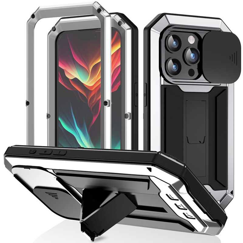Suitable for Cross-Border Use, 18 Pro Protective Case, iPhone 17 Pro Max Phone Case, 16 Pro Anti-Drop Metal Stand Case Suitable for Cross-Border Use, 18 Pro Protective Case, iPhone 17 Pro Max Phone Case, 16 Pro Anti-Drop Metal Stand Case