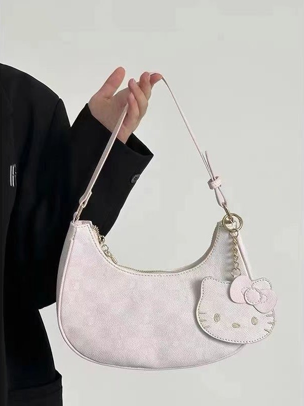 2024 lujo ligero nuevo HelloKitty bolso de hombro simple de moda versátil viaje lindo mochila pequeña mochila