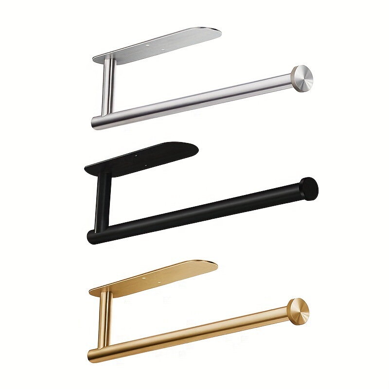 Cross-Border Stainless Steel Bathroom Paper Towel Holder, Stainless Steel Bathroom Punch-Free Roll Paper Holder, Toilet Paper Holder