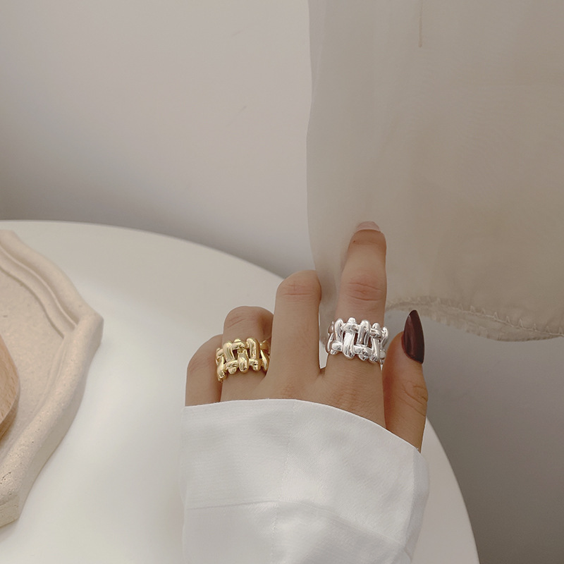 925 sterling silver braided ring noble and luxurious feeling ring hand jewelry