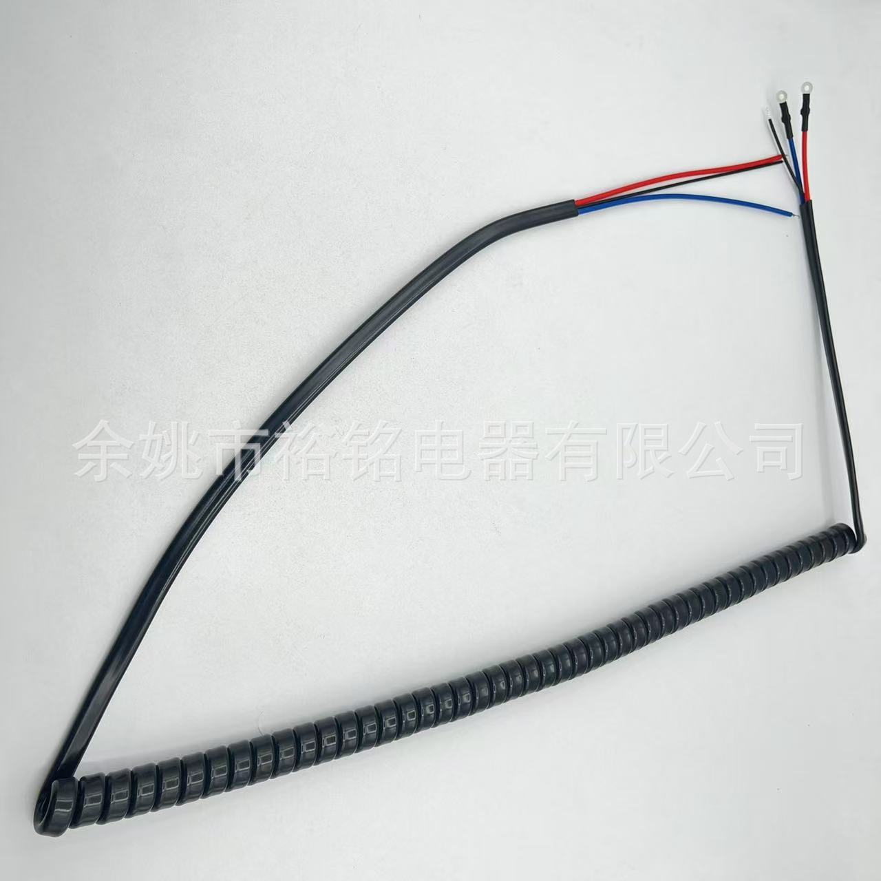 园林工具高枝杆螺旋线 打草机 剪枝机伸缩杆内连接线 3芯0.75-3平