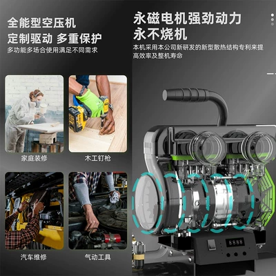 Magnet Variable Frequency Oil-Free Silent: Hava kompressorları