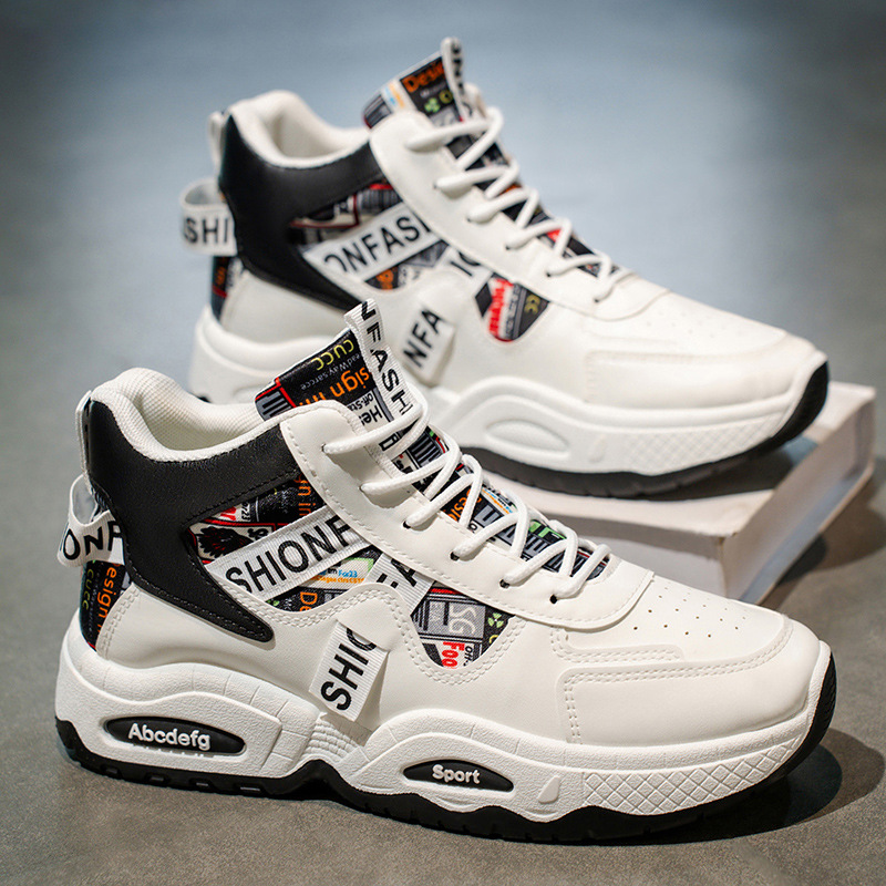 2026 primavera zapatos de hombre nuevos zapatos deportivos transpirables de alto perfil de moda para hombres, zapatos casuales de suela gruesa para hombres