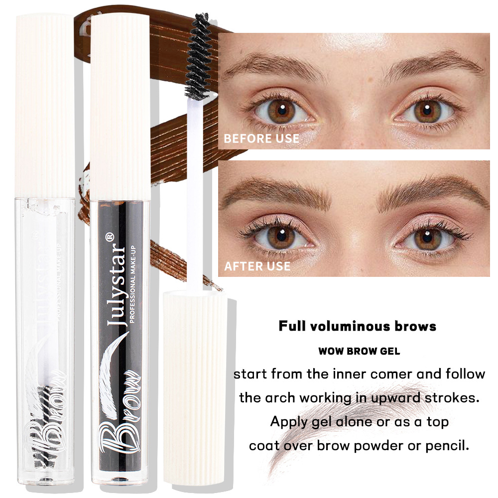Julystar Eyebrow Gel is a waterproof, non-smudging, long-lasting waterproof, natural and three-dimensional liquid that dries quickly undefined