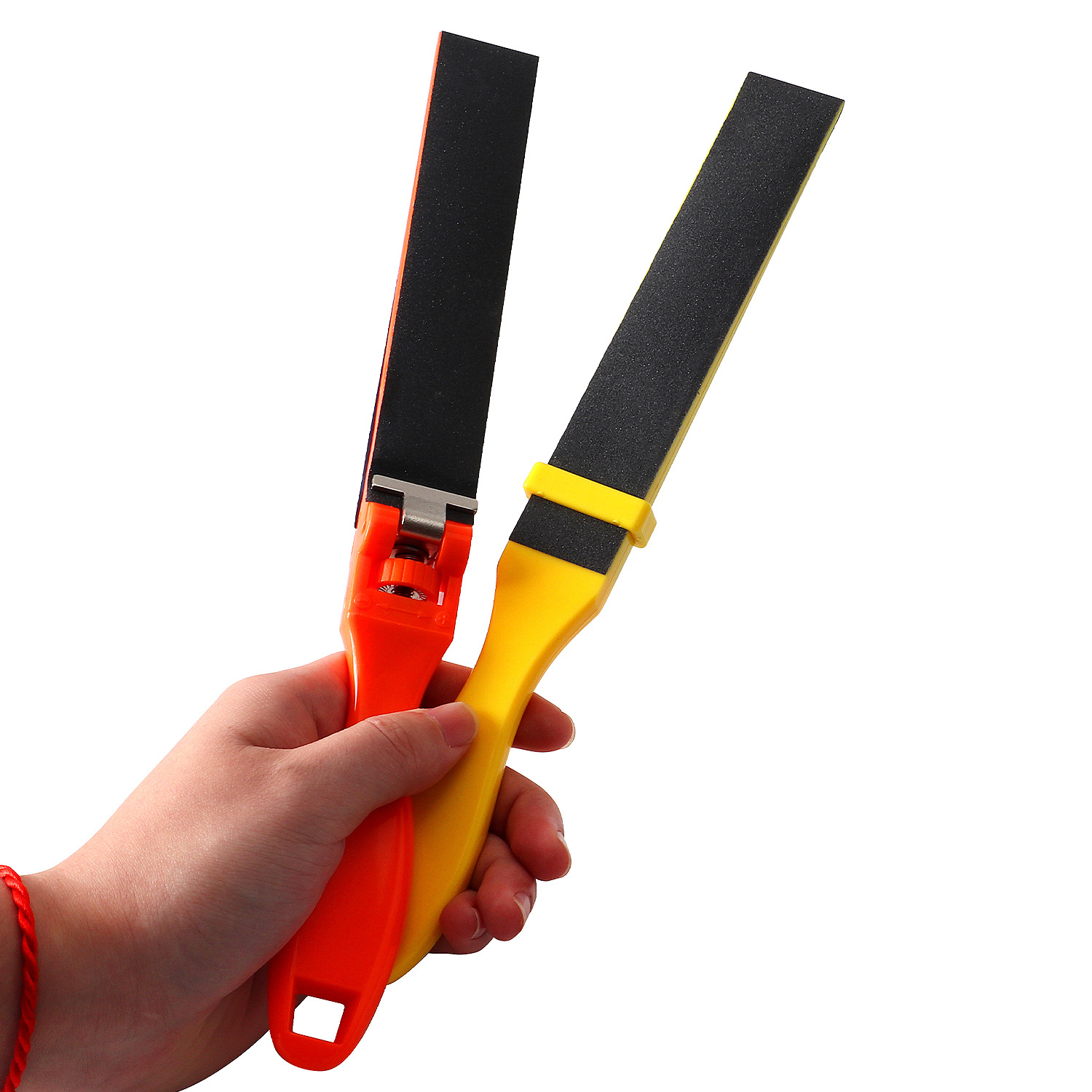 Papel de lija clip roll bar manual de papel de lija clip de papel de lija de plástico papel de lija mano empuje Super feel papel de lija rollo bar pulido