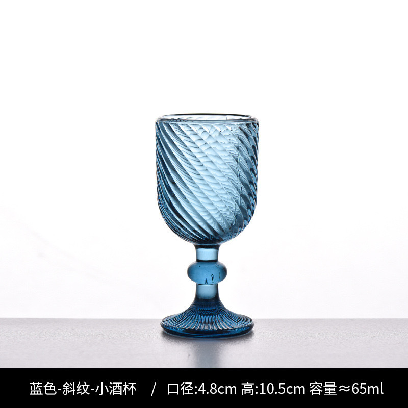 Nuevo retrógrado tallado alto taza de agua taza de vino taza de bebida creativa elegante casa hotel café utensilios de vino
