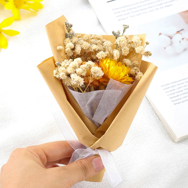 Daisy white lovers grass+retro cowhide paper