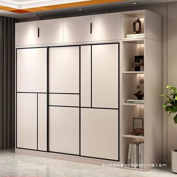 Wardrobe for Home Bedroom Sliding Door New Model 2025 Popular Economical Small Apartment Simple Large Wardrobe for Rental Housing