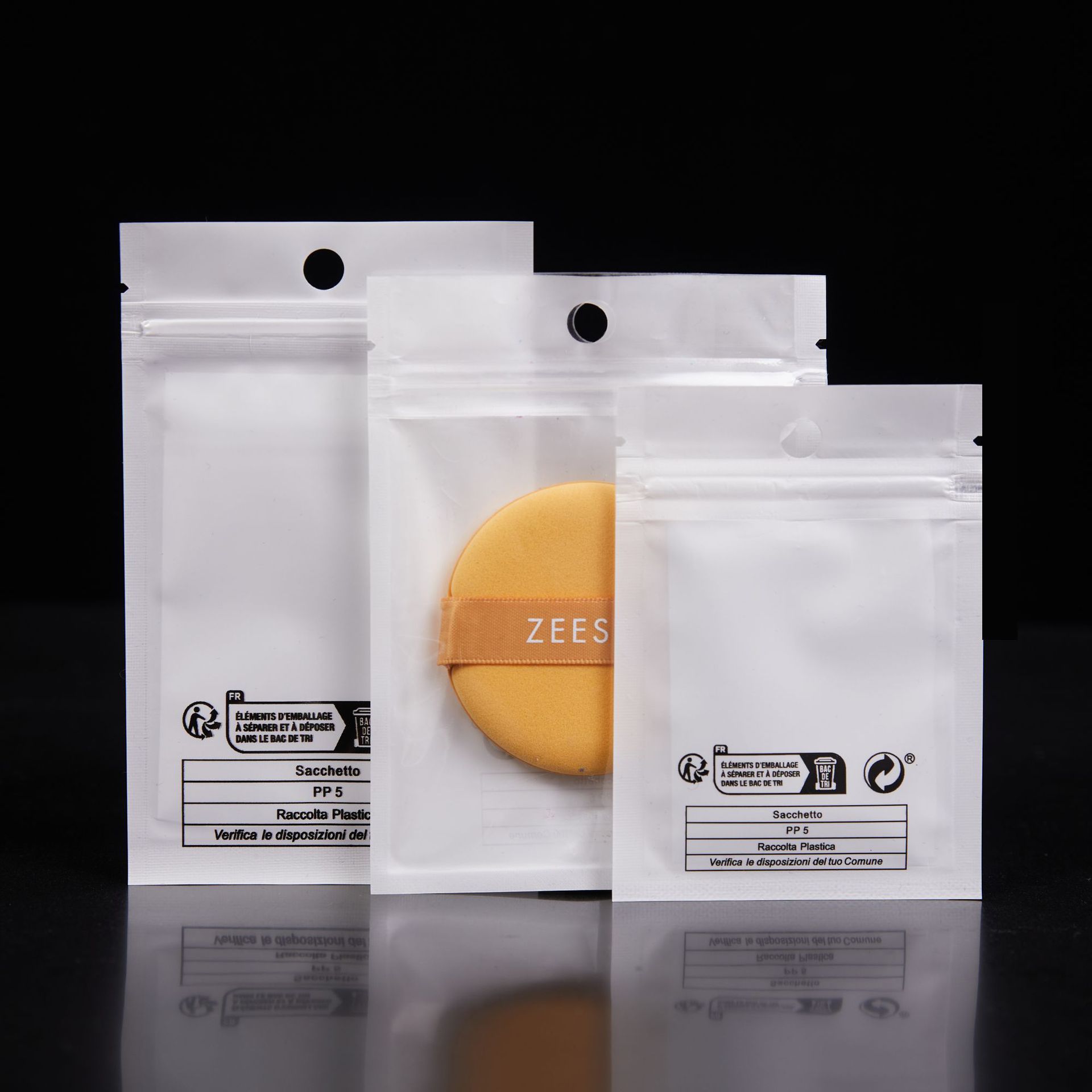 跨境法國triman標誌包裝袋temu自封袋環保標自封袋PP5自封袋批發