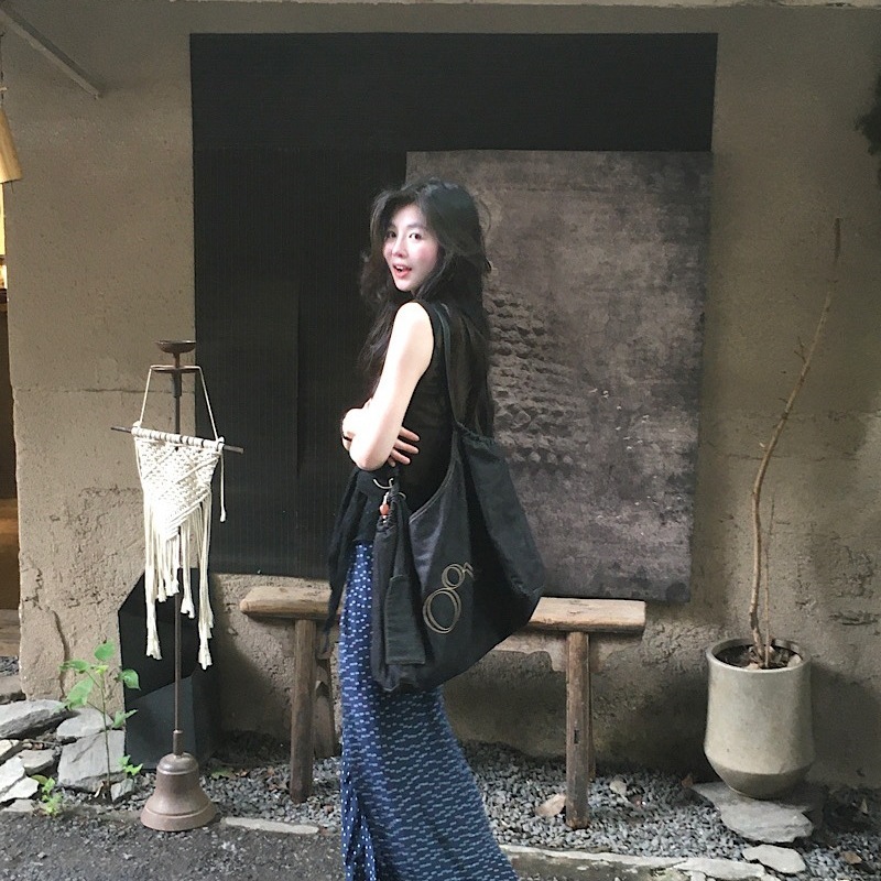 法式气质设计感开叉波点半身裙女夏季新款设计感绝美休闲直筒长裙|undefined