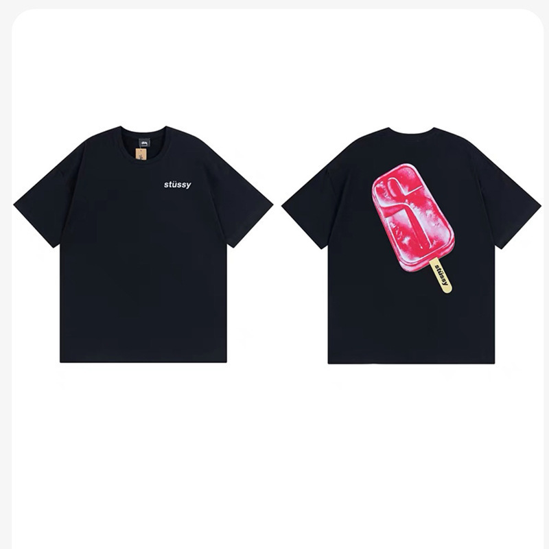 STU 25SS 新品 STU 高品質純綿 男女同型半袖Tシャツ トレンドブランド服|undefined