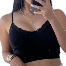 L 74547 Lace Trim V Neck Camisole ��˿���� �羳����ѷŷ����