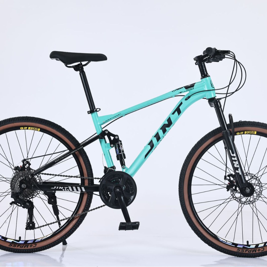 Bicicleta de montaña de velocidad variable transfronteriza doble amortiguación juvenil cross-country bicicletas de paso ligeras para hombres y mujeres
