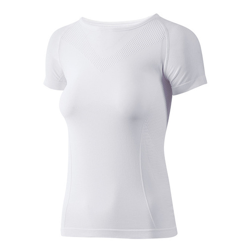 Sports short-sleeved women's elastic fitness clothing yoga tops women's tight-fitting running training half-sleeved summer slimming quick-drying T-shirt