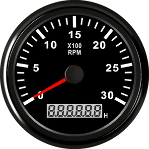 The tachometer measures the engine flywheel speed and can be connected to the generator w line and can be connected to the speed sensor pulse signal
