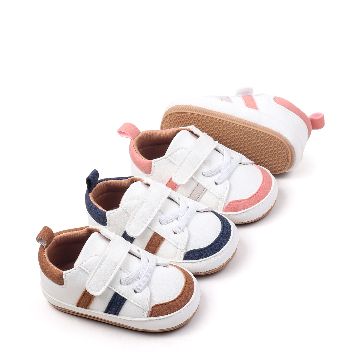 Primavera y otoño nuevos zapatos para niños de 0 a 1 año nuevos zapatos deportivos zapatos de bebé de estilo casual zapatos para niños pequeños con suela de goma antideslizante