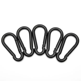 Carabiner wholesale electrophoresis black mountaineering safety insurance sunshade net hook gourd-shaped pet chain carabiner