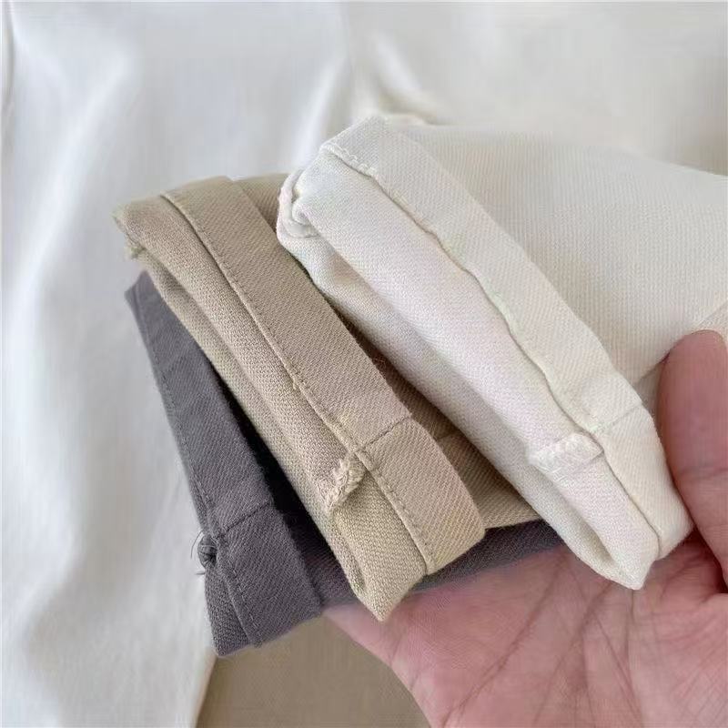 Klassische Kinder Stoffhose Aus Twill Baumwolle Für Schule Alltag_voghion.com