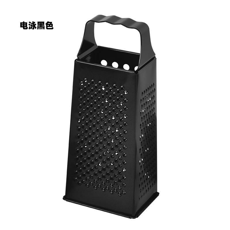 Rallador de cocina de acero inoxidable 430 negro, multifuncional, fácil de limpiar, fabricante de origen