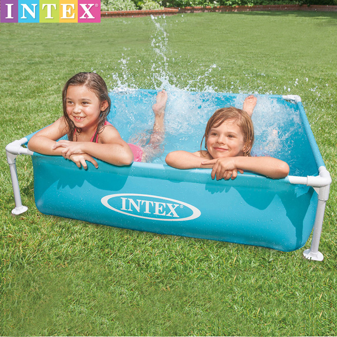 Original genuine goods INTEX mini square pipe rack paddling pool bathtub swimming pool sand pool ocean ball pool 57173