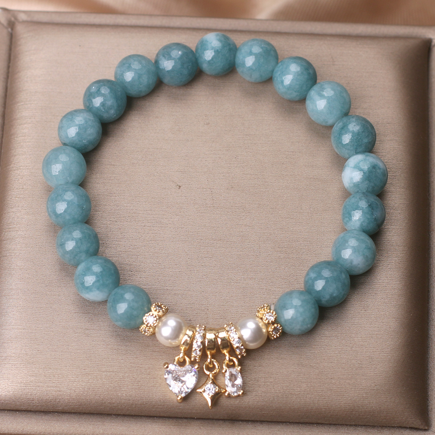 Blue Water Jade Bracelet For Women Light Luxury Minority High-grade