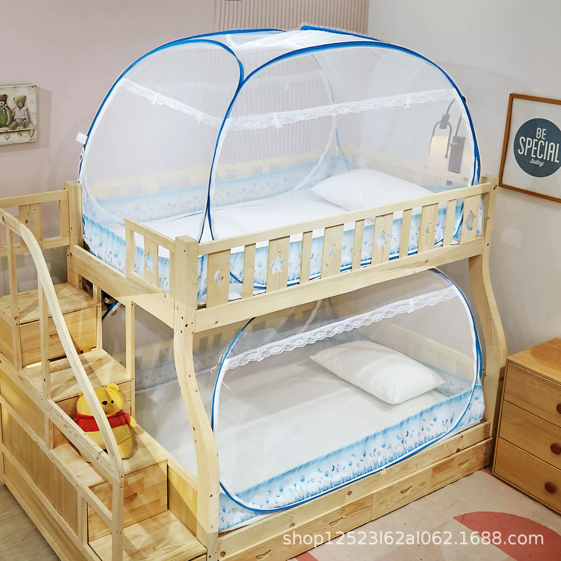 Москитная сетка для студенческого общежития Верхний и нижний кусты 90 см Нижняя установка-Бесплатная монгольская юрта Одноместная кровать для матери 1,5 м 1,2