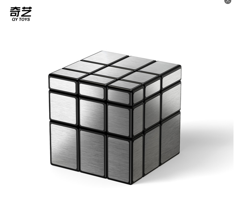 Cubo de espelho QiYi 3x3 (preto prateado)