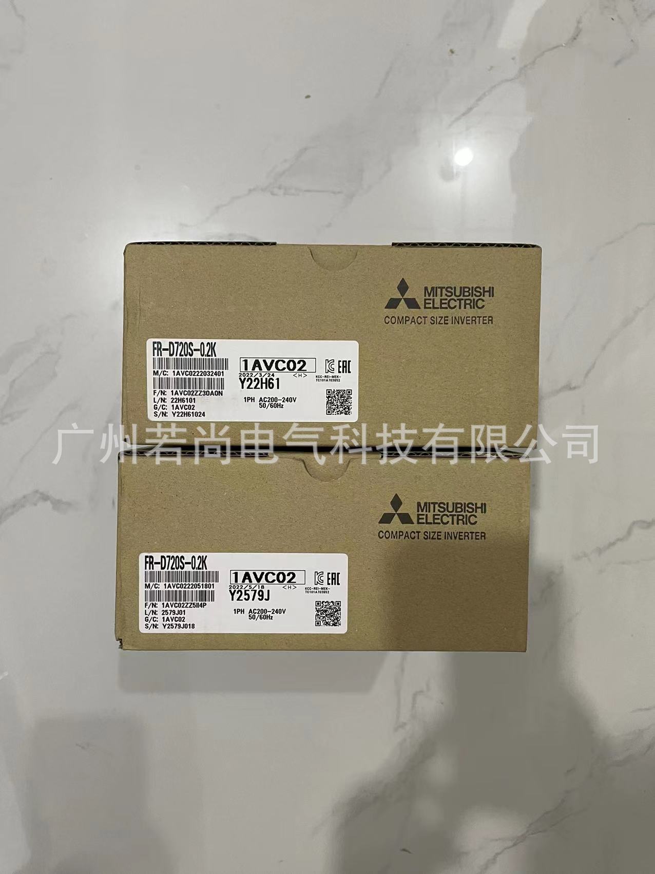 0.2KW变频器FR-D720S-0.2K D720S系列单相220V 全新日本进口 含邮