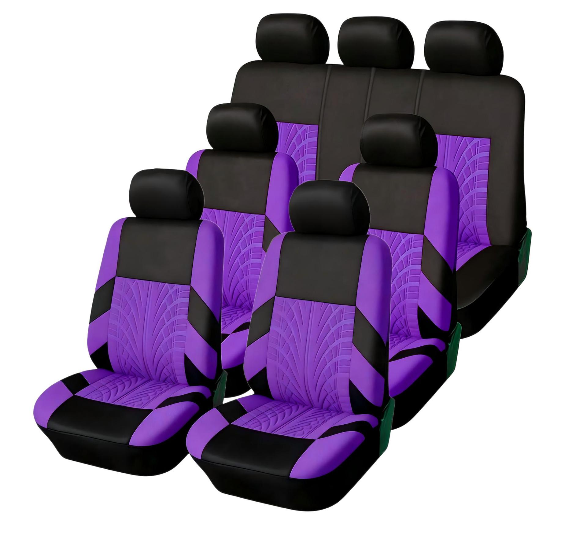 Cross-Border Hot-Selling Tire Pattern Embossed Knitted Fabric Four-Season Universal Car Seat Cover and Cushion Manufacturer Wholesale Amazon