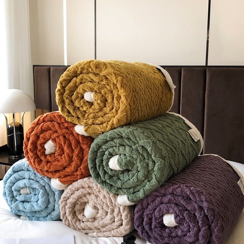 Class A high-weight double-layer thickened blanket quilt cover dual-purpose solid color milk taffeta arctic velvet four-piece pillowcase dormitory