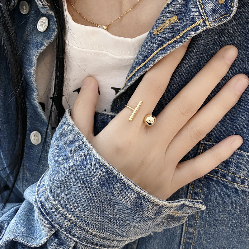 Stone-Free Inlay Material Wide Band Rings, Open Ring, Rings Classification 18K Gold Plated Silver Plated 925 Sterling Silver Geometric Wide Band Rings Open Ring Rings