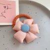 2559 pink flower hair rope